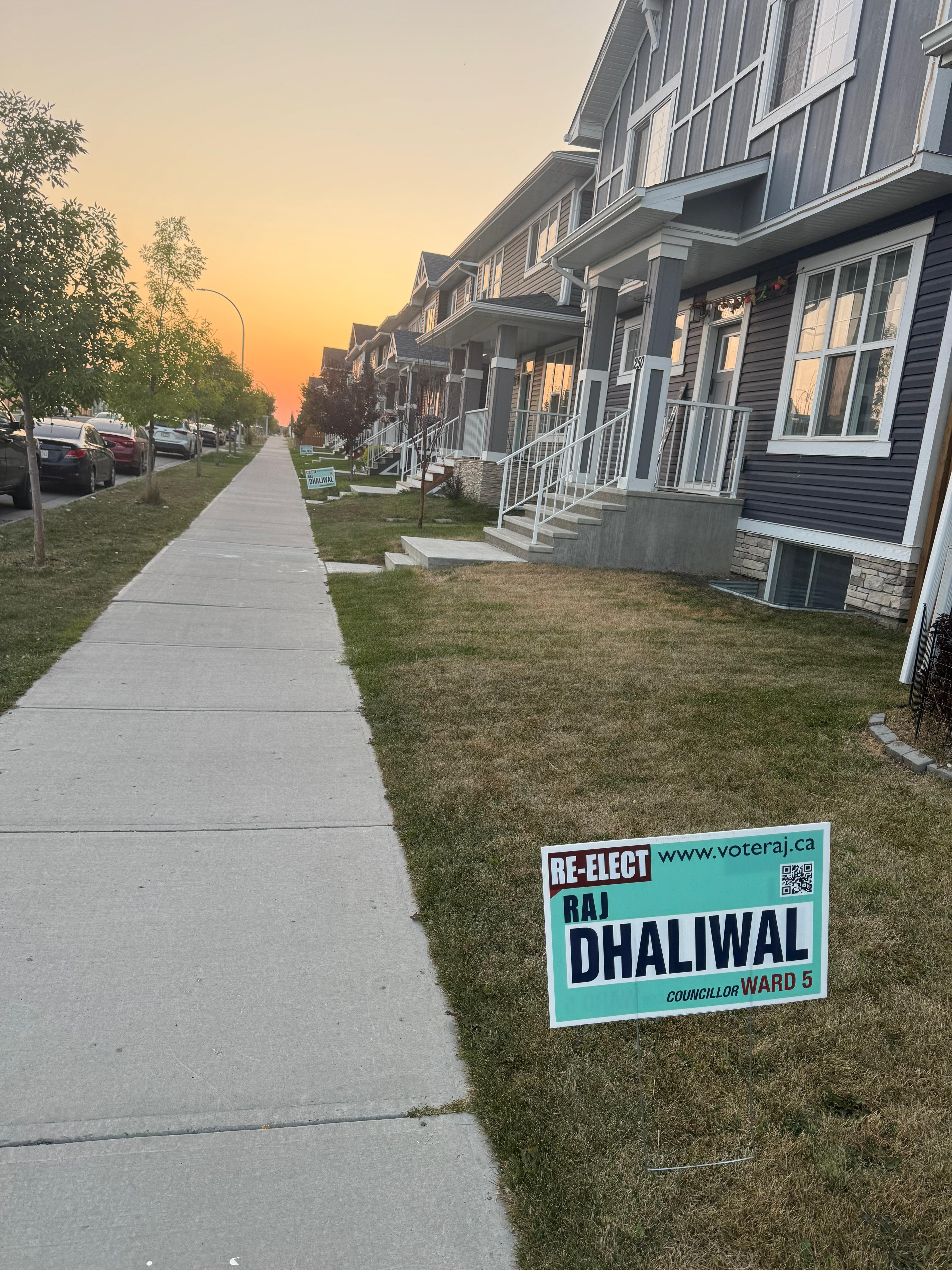 Out in Ward 5, knocking on doors and connecting with residents.