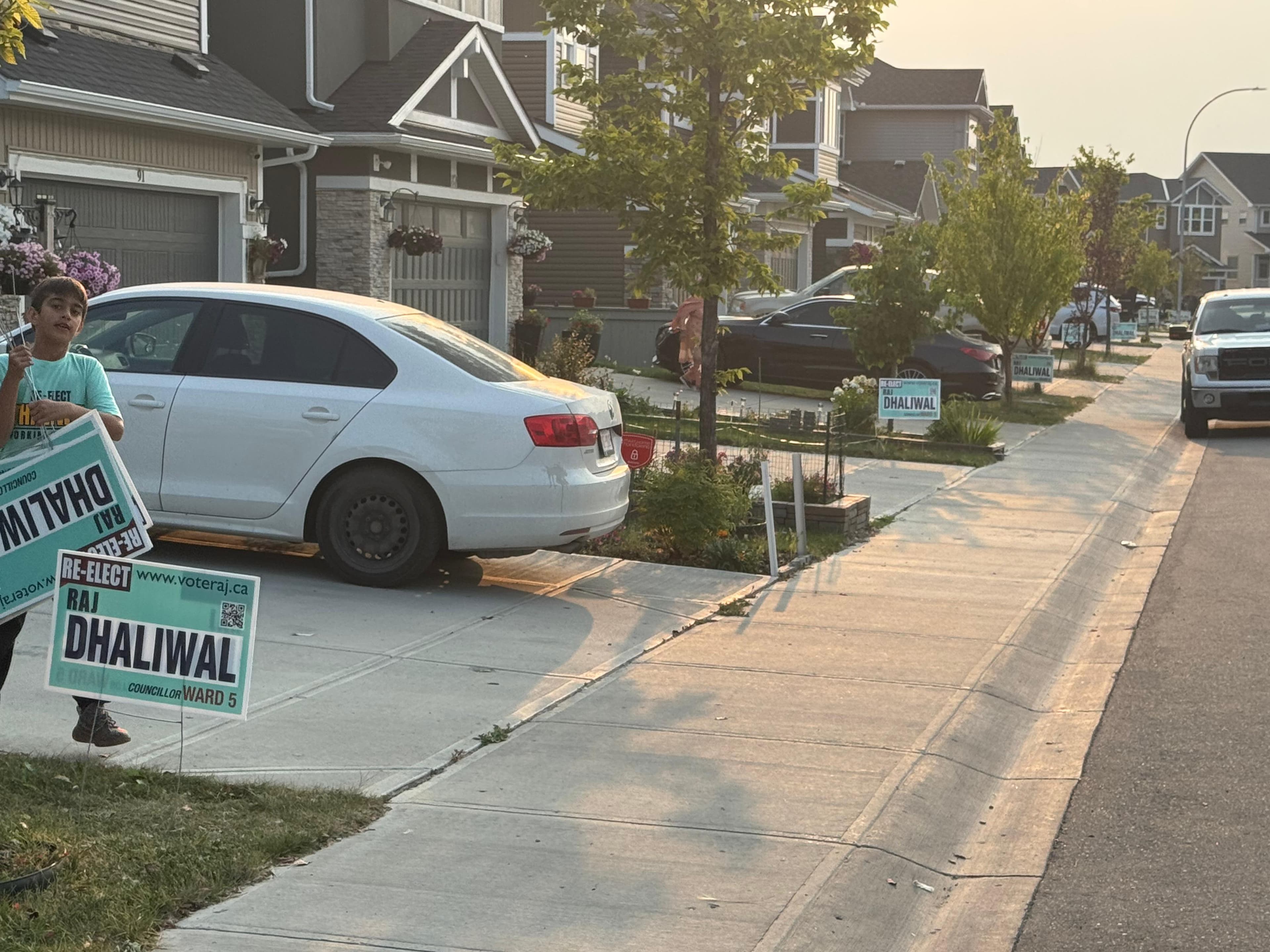 Out in Ward 5, knocking on doors