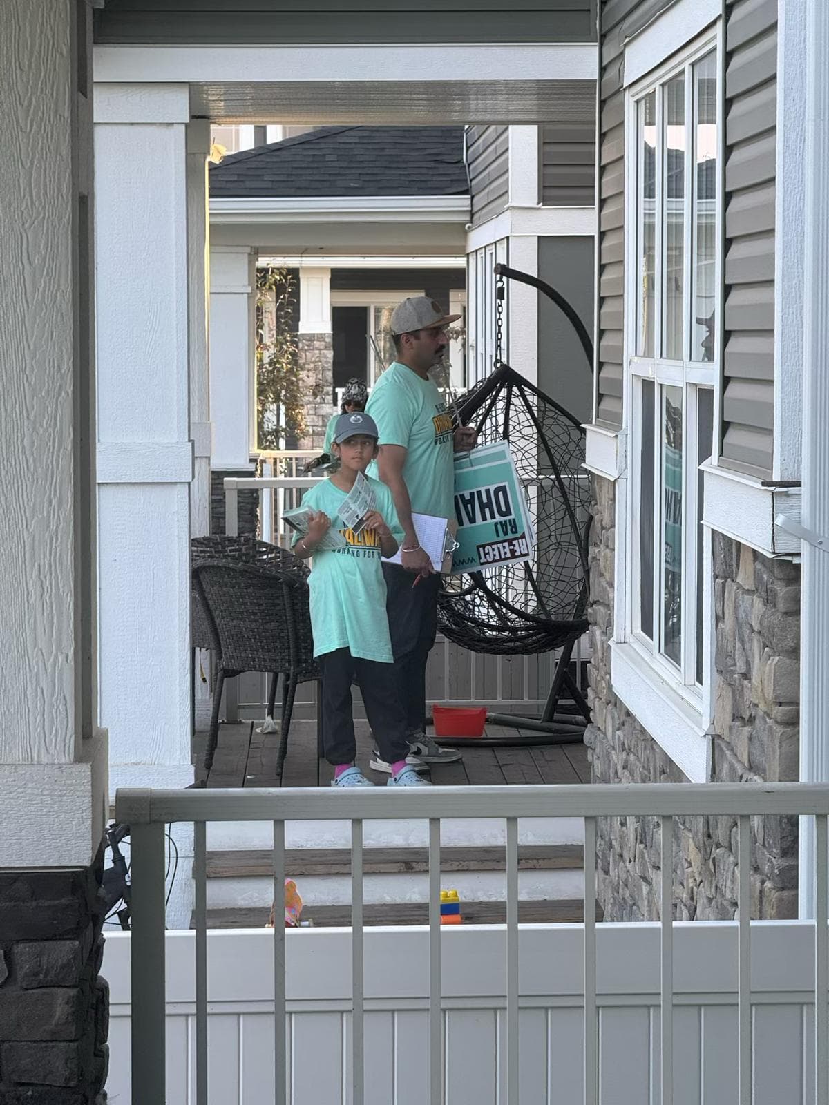 Out in Ward 5, knocking on doors and connecting with residents.